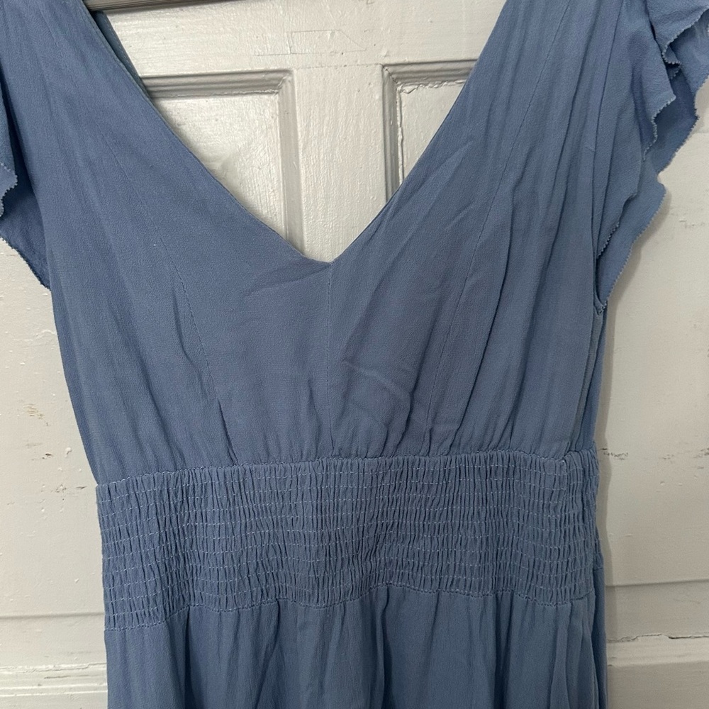 Elegant Blue Dress Suncoo